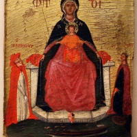 Pittore veneto, madonna col bambino tra i ss. caterina e griolamo, xv secolo - Sailko - Ravenna (RA)