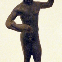 Arte romana imperiale, bronzetti da larario, nettuno - Sailko - Ravenna (RA)