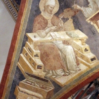 Pietro da rimini e bottega, affreschi dalla chiesa di s. chiara a ravenna, 1310-20 ca., volta con evangelisti e dottori, girolamo - Sailko - Ravenna (RA)