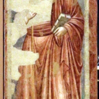 Pietro da rimini e bottega, affreschi dalla chiesa di s. chiara a ravenna, 1310-20 ca., cristo benedicente - Sailko - Ravenna (RA)