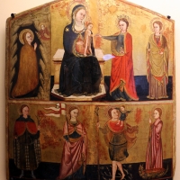 Pittore marchigiano, sposalizio mistico di s. caterina e altri santi, xiv-xv secolo - Sailko - Ravenna (RA)