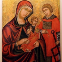 Pittore cretese, madre della consolazione e s. lorenzo, xvi-xvii secolo - Sailko - Ravenna (RA)