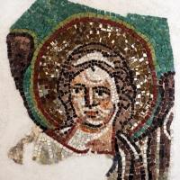 Testa d'angelo, frammento di mosaico dalla volta di san vitale, VI secolo ca - Sailko - Ravenna (RA)