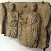Frammento di sarcofago con incrdulitÃ  di s. tommaso, 390-510 dc ca - Sailko - Ravenna (RA)