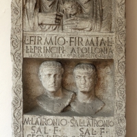Stele funeraria a pseudoedicola, 50 dc ca, da palazzo rasponi - Sailko - Ravenna (RA)
