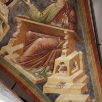 Pietro da rimini e bottega, affreschi dalla chiesa di s. chiara a ravenna, 1310-20 ca., volta con evangelisti e dottori, marco - Sailko