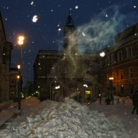 Giochi di luci e neve in piazza - Gianni Saiani