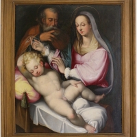 Pittore emiliano, scara famiglia, 1590 ca - Sailko - Ravenna (RA)