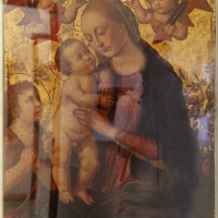 Biagio d'antonio tucci, madonna col bambino, s. giovannino e due cherubini coi simboli della passione - Sailko - Ravenna (RA)