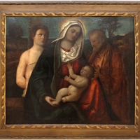 Pietro degli ingannati, sacra famiglia con san sebastiano, 1525-50 ca. (ve) - Sailko - Ravenna (RA)