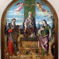 NiccolÃ² rondinelli, madonna in trono tra i ss. girolamo e caterina d'alessandria, 01 - Sailko - Ravenna (RA)