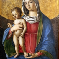 Niccolò rondinelli, madonna col bambino tra i ss. alberto e sebastiano, 1470-1510 ca. 04 - Sailko