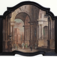 Pittore emiliano, prospettiva con cristo e la cananea, 1750-1790 ca - Sailko - Ravenna (RA)