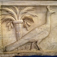 SanVitale sarcofago detalle pavo real palmera - Hispalois