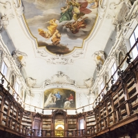 Aula magna con affresco soffitto - Domenico Bressan - Ravenna (RA)