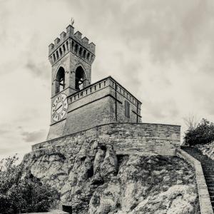 Monochrome - Torre dell'orologio - Brisighella - - Vanni Lazzari