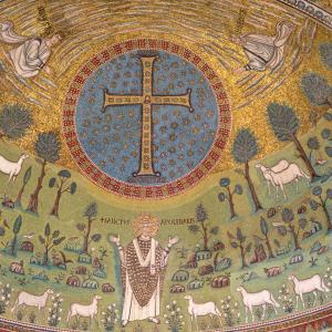 Basilica di Sant'Apollinare in Classe, dettaglio del mosaico by Tommaso Trombetta
