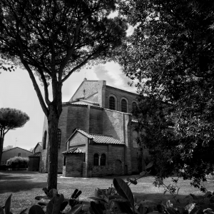 Basilica di Sant'Apollinare in Classe, Ravenna (retro black and white) by Stefano Casano