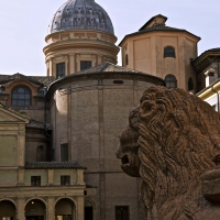 Piazza San Prospero con cupola ed abside del Duomo - Caba2011 - Reggio nell'Emilia (RE)