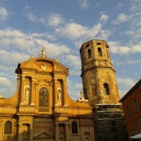 La facciata al tramonto - Rossella-reggio - Reggio nell'Emilia (RE)