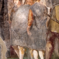Giovanni da san giovanni (e ippolito provenzale), fasti bentivoglio, Investitura di Cornelio Bentivoglio a generalissimo di Gregorio XIII, 1628, 11 - Sailko - Gualtieri (RE)