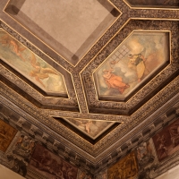 Gualtieri, palazzo bentivoglio, sala di icaro, fregio con storie di roma da tito livio, 1600-05 circa, 05 caduta di icaro e caritÃ  romana - Sailko - Gualtieri (RE)