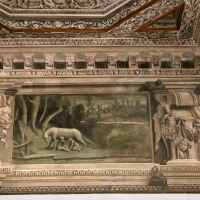 Gualtieri, palazzo bentivoglio, sala di giove, fregio con storie di roma da tito livio, 1600-05 circa, 01 lupa 2 - Sailko