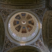 Interno della cupola della chiesa di San Pietro