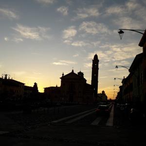 Collegiata di Santo Stefano di Novellara tramonto - Giulia Borziani