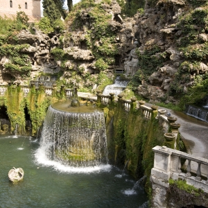 Villa d'Este, Tivoli - the Oval Fountain (Fontana dell'Ovato) - Regione Lazio