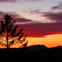 Il tramonto dal piazzale 2 giugno - LaraLally19 - Montefiore Conca (RN)