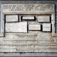 Tabella delle misure - Rimini, anno 1545 - Ediemme - Rimini (RN)
