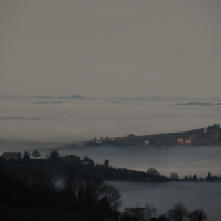 Una vista unica con la nebbia - Larabraga19 - Montefiore Conca (RN) 