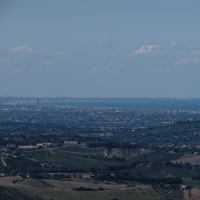 Il Panorama dalla Rocca arriva fino a Ravenna - Larabraga19 - Montefiore Conca (RN)