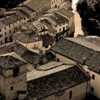 Tetti antichi visti dalla Rocca - Larabraga19 - Montefiore Conca (RN)