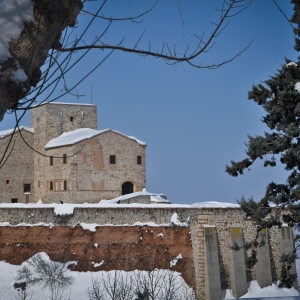 Rocca malatestiana di Verucchio con la neve 2 foto di Alessandra D'Alba