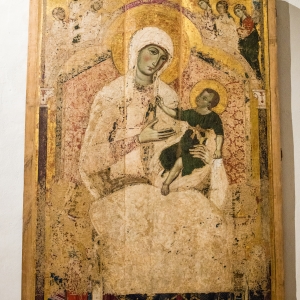 Museo Civico del Palazzo Comunale di San Gimignano, affresco di Madonna col Bambino - ENIT SpA