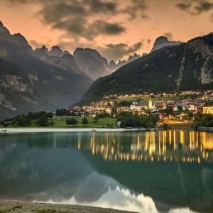 Lake Molveno and the town of Molveno - Trentino Sviluppo S.p.A. - Carlo Baroni
