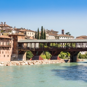 Ponte degli Alpini e fiume Brenta - ENIT SpA
