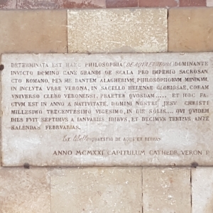 Epigrafe in memoria della presenza di Dante a S.Elena - Claudio Pasquetto