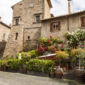 Una tipica via del quartiere San Pellegrino a Viterbo - ENIT SpA
